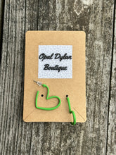Load image into Gallery viewer, Colorful Heart Hoops
