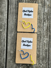 Load image into Gallery viewer, Colorful Heart Hoops
