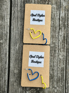 Colorful Heart Hoops