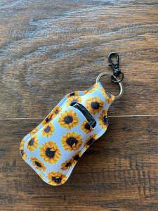 Hand Sanitizer Holding Key Chain